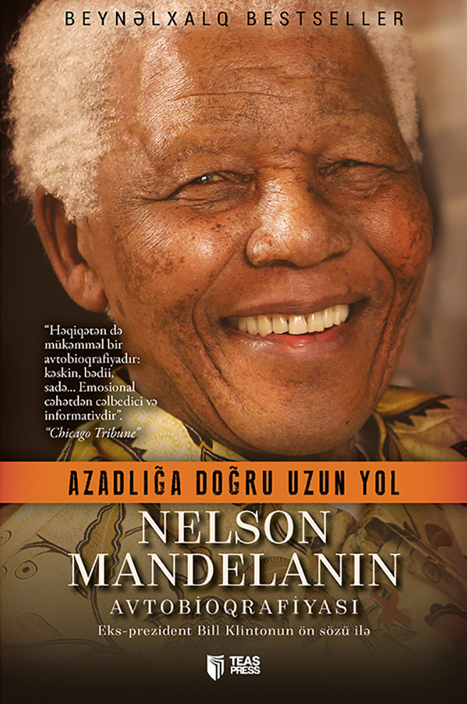 Nelson Mandelanın avtobioqrafiyası kitabı, əsəri, nəşri, çap məhsulu