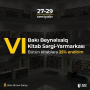 VI Bakı Kitab Sərgi-Yarmarkası keçiriləcək
